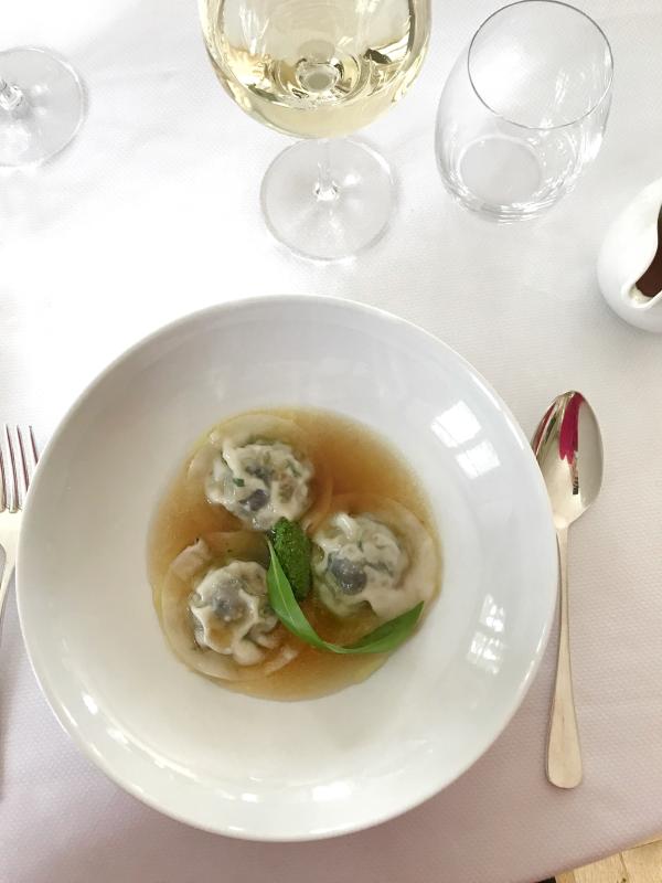Ravioles d'escargots Botaniste 2 | © Château la Chenevière